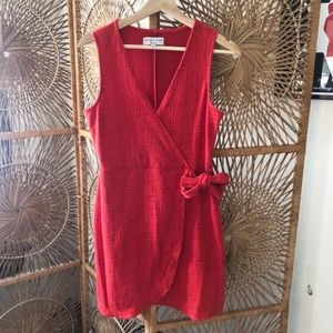 Madewell Texture & Thread Red Dress